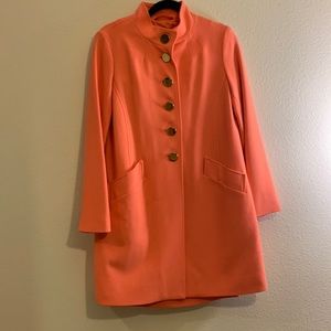 Shoshanna Coral Shift Dress and Coat Set